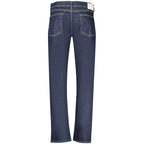 North Sails Blu Cotton Men's Jeans showing front view with classic five-pocket design and straight fit.