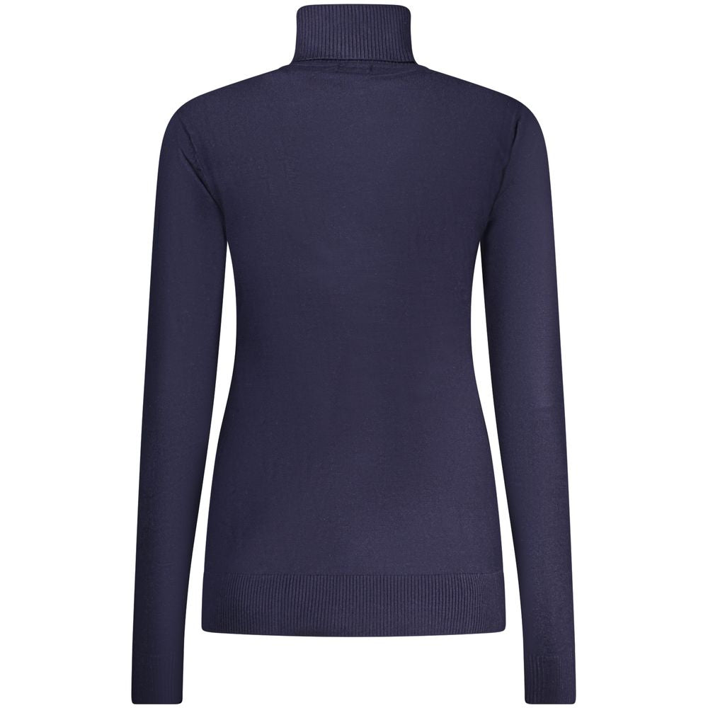 Norway 1963 blu viscose women's sweater, showcasing a cozy, stylish knit with a relaxed fit and ribbed cuffs.