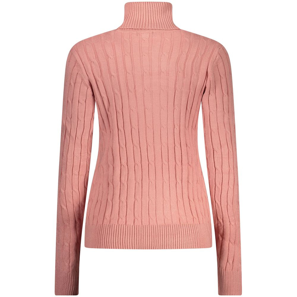 Norway 1963 Rosa Viscosa women’s sweater featuring a soft pink knit fabric and classic crewneck design.