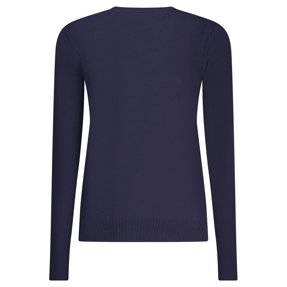 Norway 1963 Blu Viscose Donna Maglia shirt in vibrant blue, featuring a relaxed fit and soft fabric for casual wear.