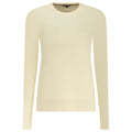 Norway 1963 Bianco viscose women's shirt with a classic fit and button-down design, shown in white fabric.