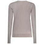 Norway 1963 Grigio Viscosa women's T-shirt displayed on a hanger, featuring a casual fit and soft grey fabric.