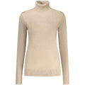 Beige viscose women's sweater by Norway 1963 with a classic, comfortable fit and subtle knit texture.