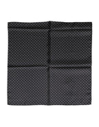 Dolce & Gabbana Black Polka Dot Silk Square Foulard Scarf - Eljoys Fashion 