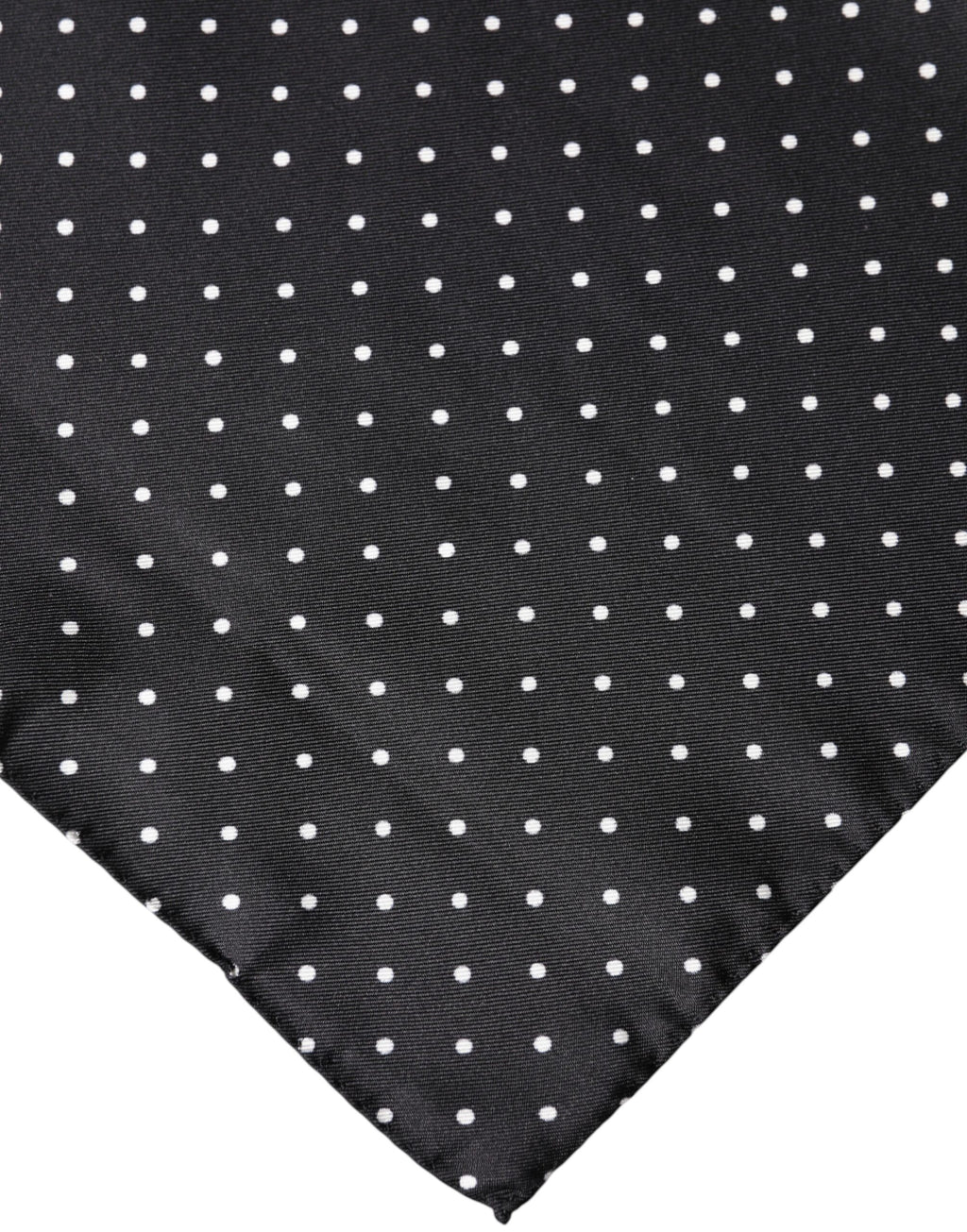 Dolce & Gabbana Black Polka Dot Silk Square Foulard Scarf - Eljoys Fashion 