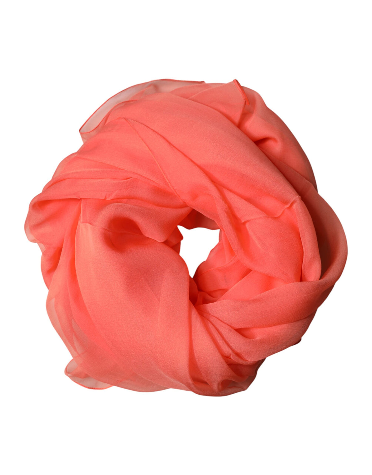 Dolce & Gabbana Orange Stole Silk Neck Wrap Shawl Men Scarf Dolce & Gabbana