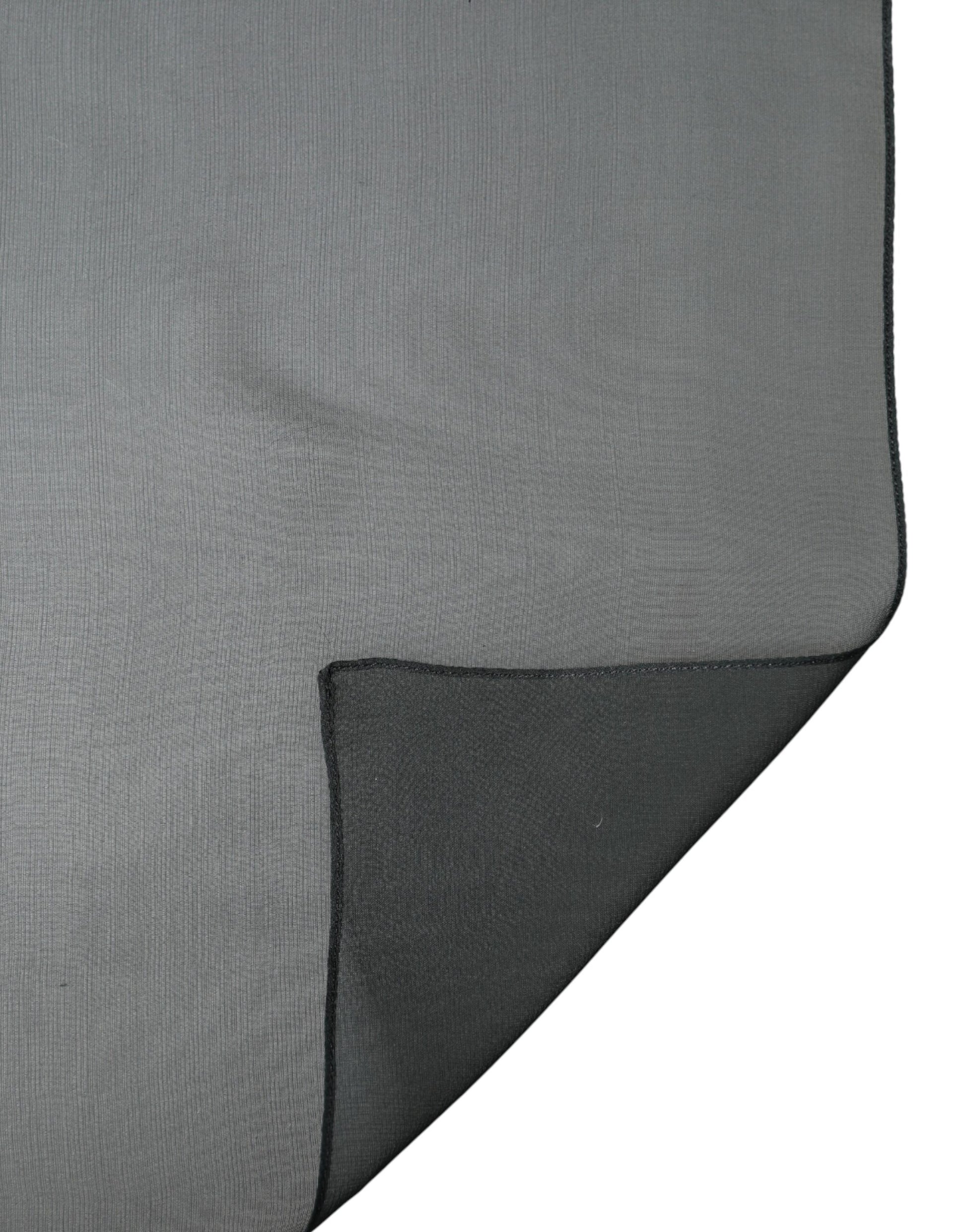 Dolce & Gabbana Dark Green Stole Silk Neck Wrap Shawl Scarf