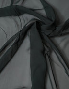 Dolce & Gabbana Dark Green Stole Silk Neck Wrap Shawl  Scarf