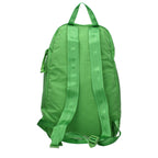 Green fabric backpack by C.P. Company with adjustable straps and front pocket, featuring the brand's logo patch.