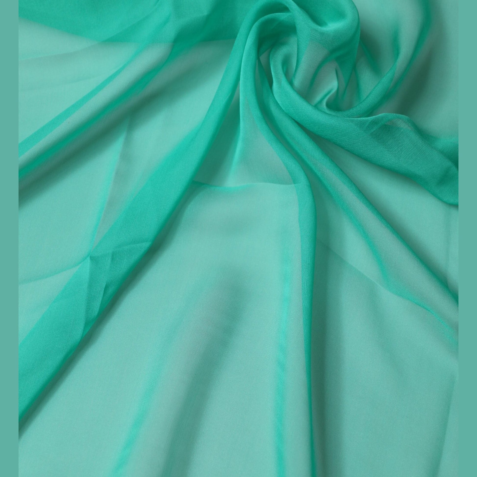 Dolce & Gabbana Green Stole Silk Neck Wrap Shawl Scarf