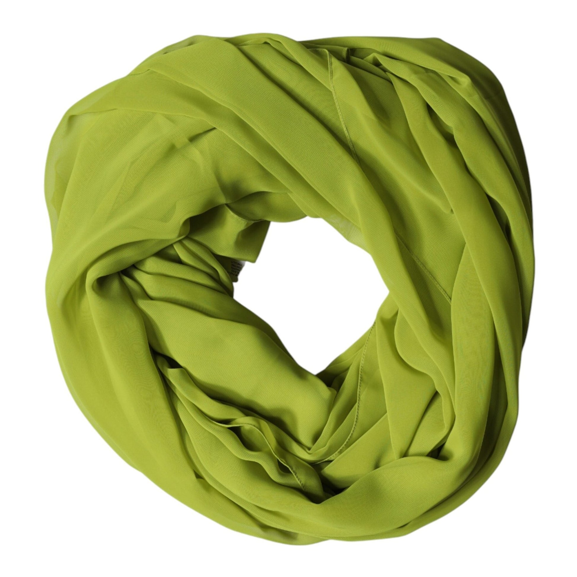 Dolce & Gabbana Green Polyester Stole Neck Wrap Shawl Scarf