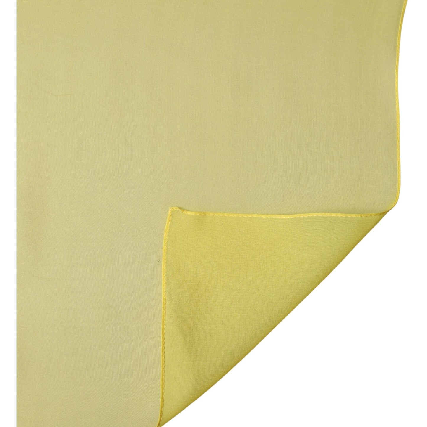 Dolce & Gabbana Yellow Silk Stole Neck Wrap Shawl Men 200cm x 130cm Scarf Dolce & Gabbana