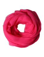 Dolce & Gabbana Pink Silk Stole Neck Wrap Shawl Men 174cm x 128.5cm Scarf