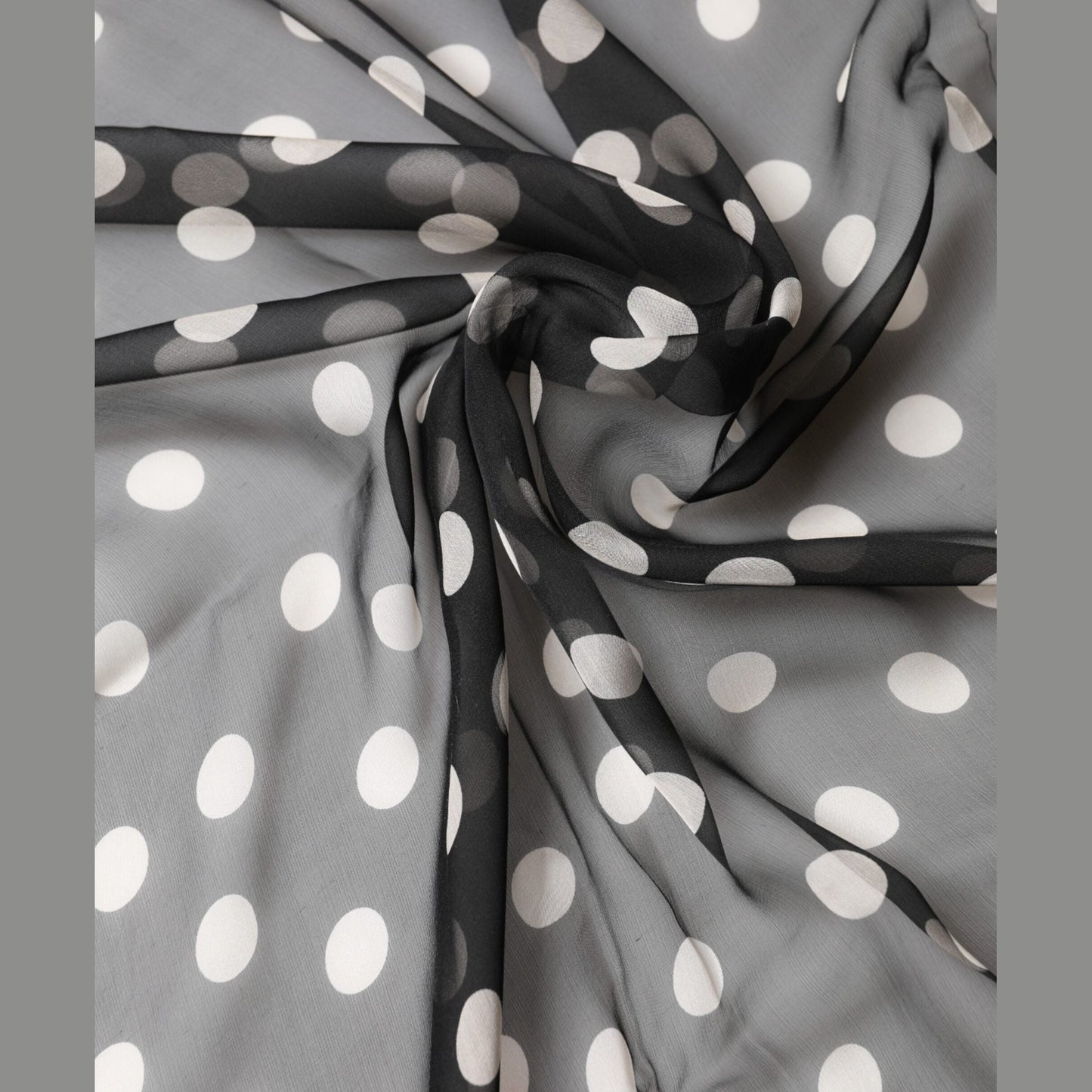Dolce & Gabbana Black Polka Dot Silk Neck Wrap Shawl 205cm x 137cm Scarf
