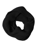 Dolce & Gabbana Black Cashmere Knit Neck Wrap Shawl 202cm x 26cm  Scarf - Eljoys Fashion 