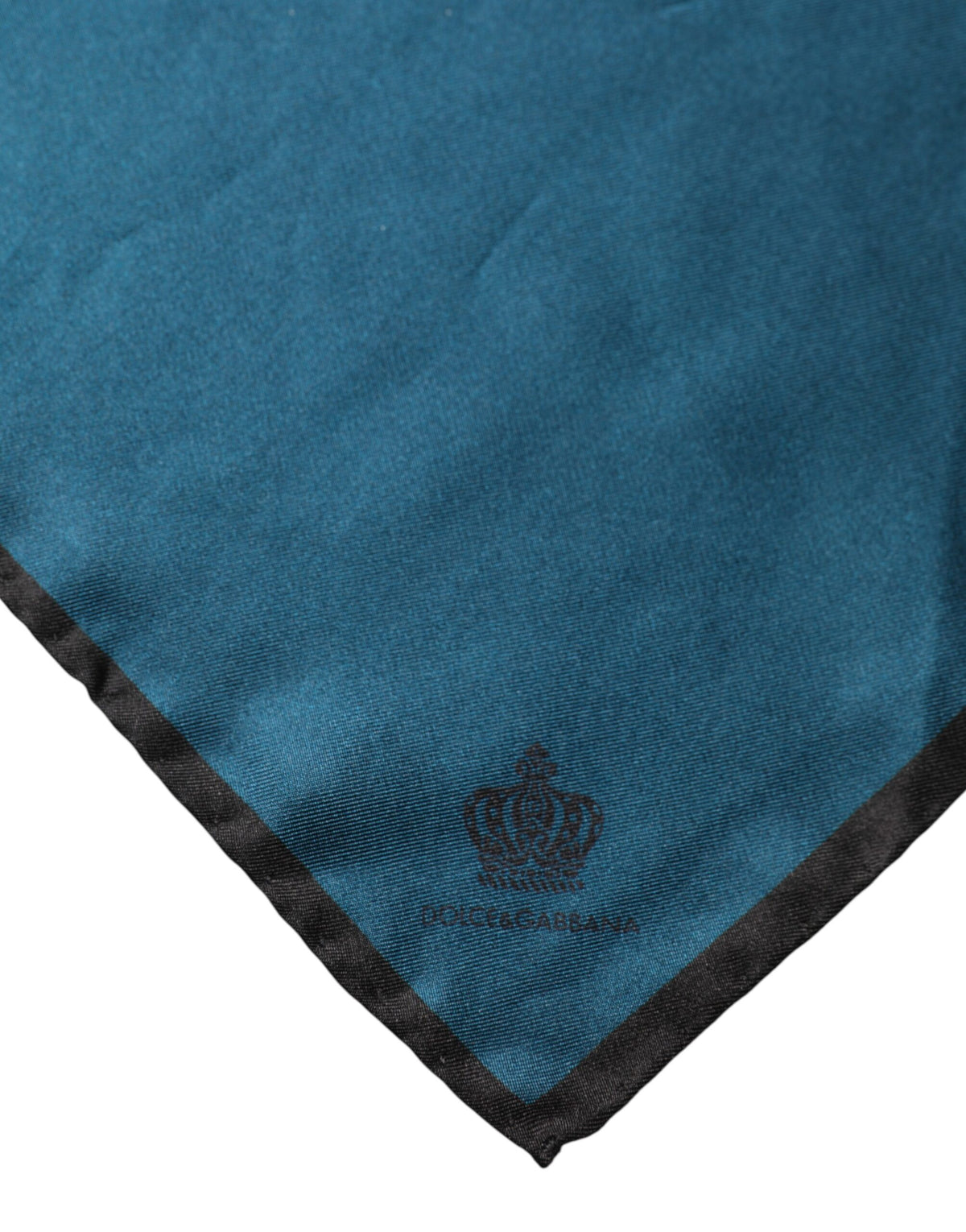Dolce & Gabbana Blue Silk Square Pocket Handkerchief Scarf - Eljoys Fashion 