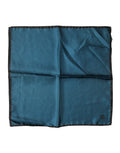 Dolce & Gabbana Blue Silk Square Pocket Handkerchief Scarf - Eljoys Fashion 