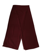 Dolce & Gabbana Maroon Silk Stole Neck Wrap Shawl Men 200cm x 130cm  Scarf