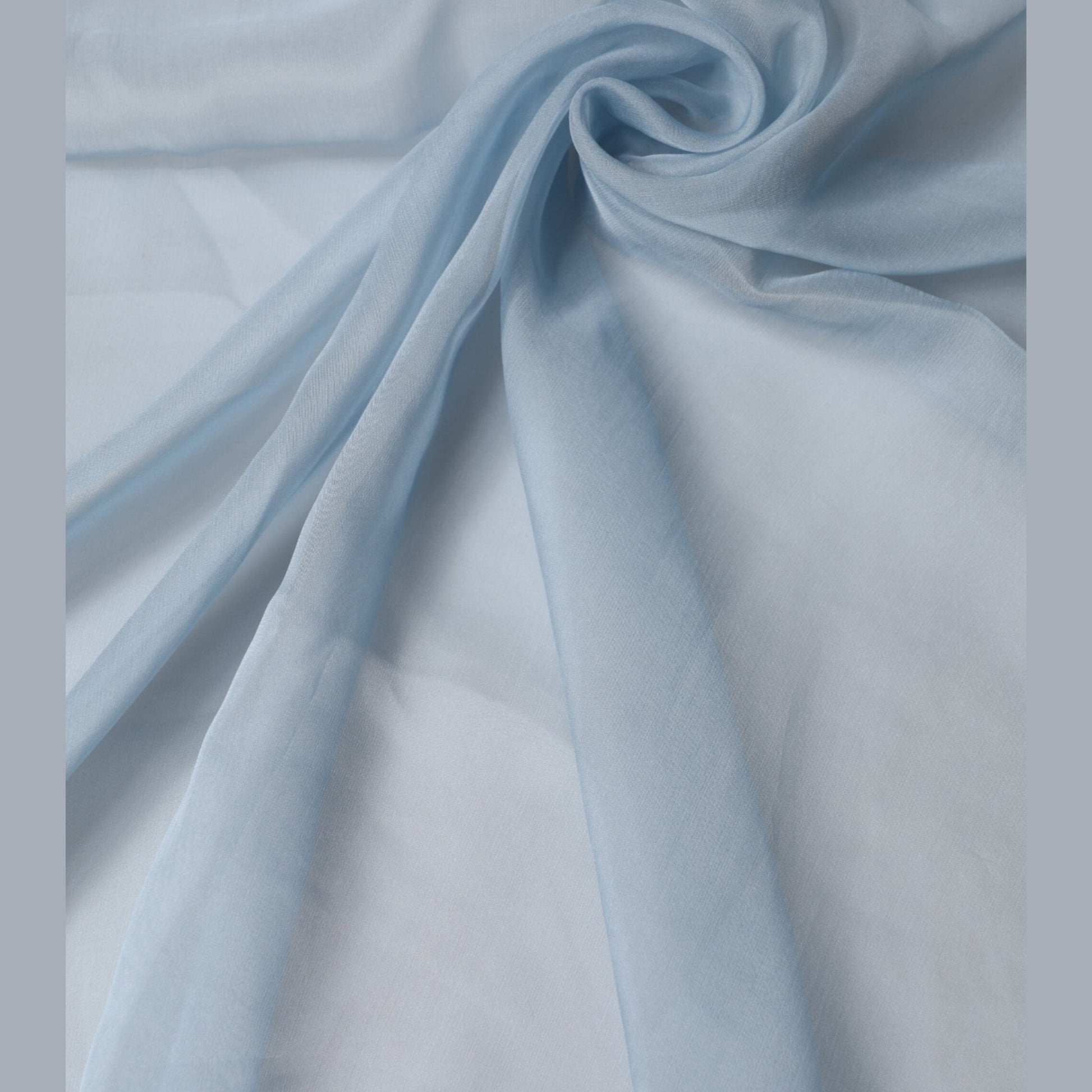 Dolce & Gabbana Light Blue Silk Stole Neck Wrap Shawl 200cm x 130cm Scarf