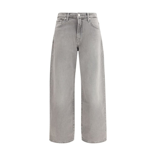 7FOR Gray Cotton Relaxed Fit Jeans 7FOR