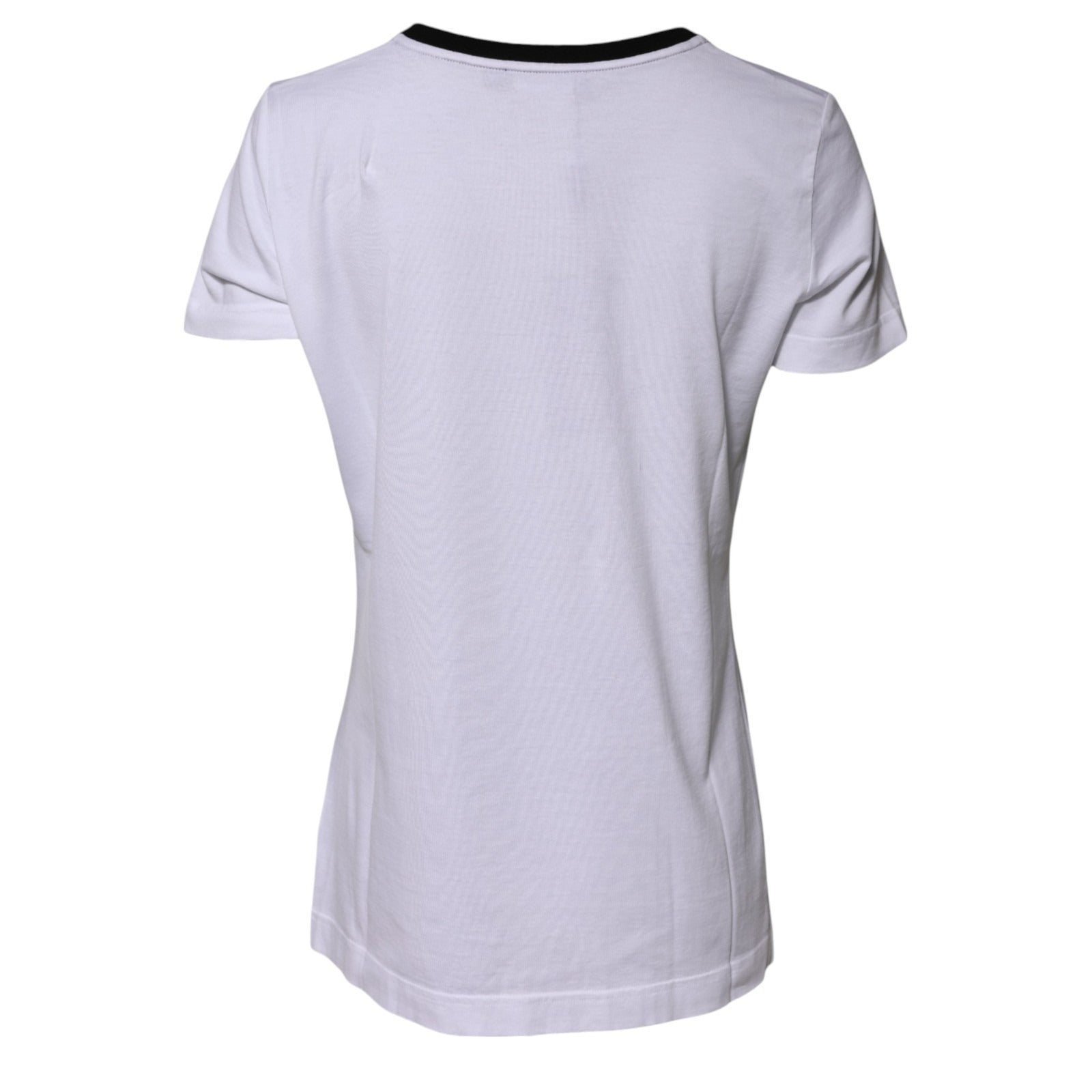 Dolce & Gabbana White Eleganza Cotton Crew Neck Tee T-shirt Dolce & Gabbana