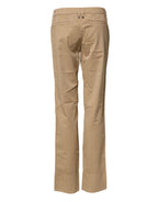 PLEIN SUD Beige Straight Cotton Stretch Chino Pants PLEIN SUD