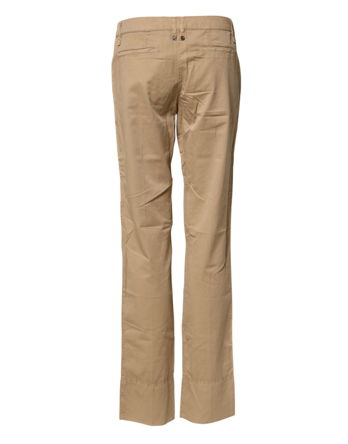 PLEIN SUD Beige Straight Cotton Stretch Chino Pants PLEIN SUD