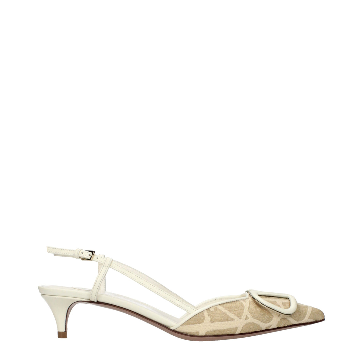 Valentino Garavani beige raffia strap-on sandals with open toes and ankle straps on a neutral background.