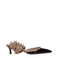 Valentino Garavani black leather strap-on sandals with open toe and ankle strap, stylish footwear for women.