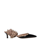 Valentino Garavani black leather strap-on sandals with open toe and ankle strap, stylish footwear for women.