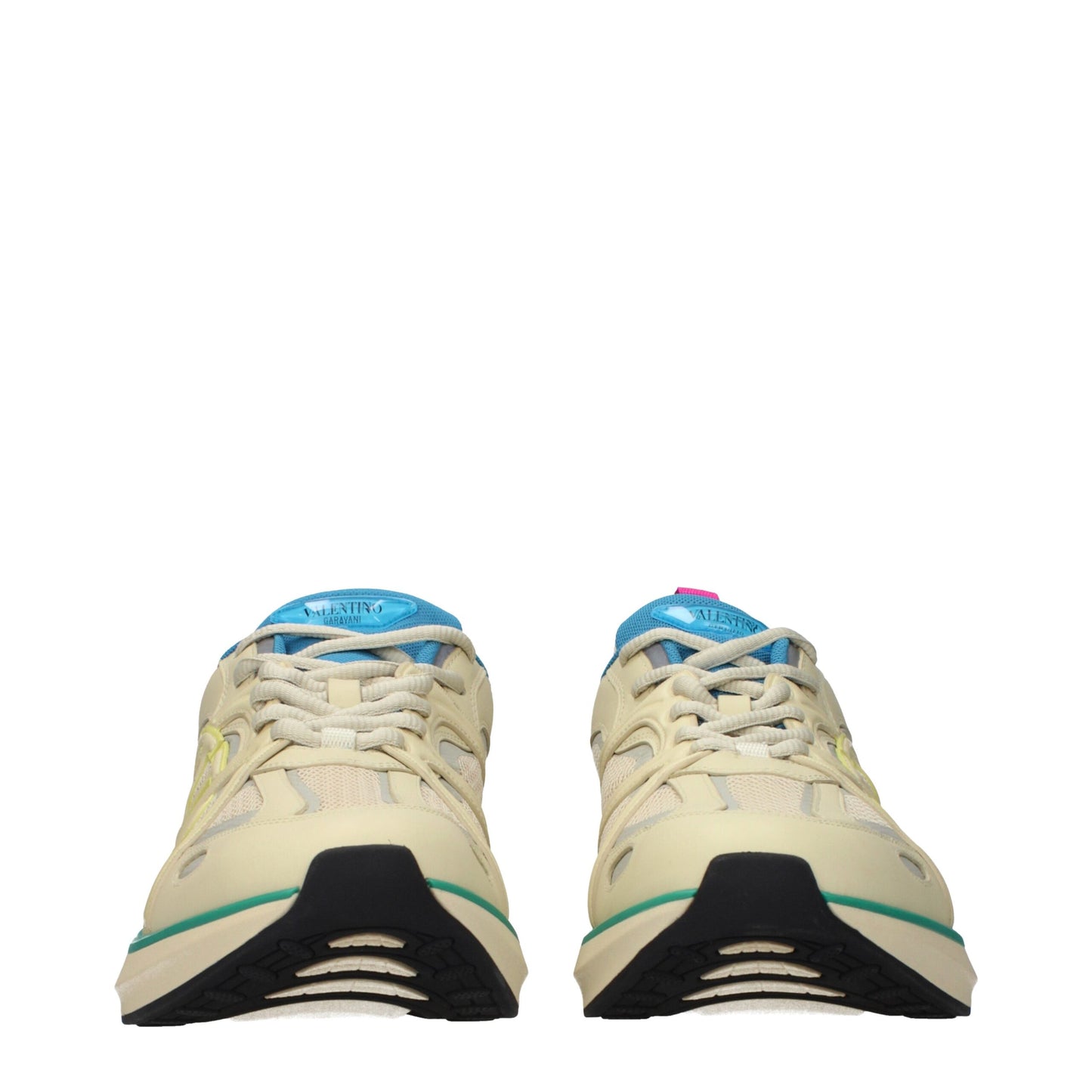 Valentino Garavani Beige Fabric Athletic Sneakers Valentino Garavani