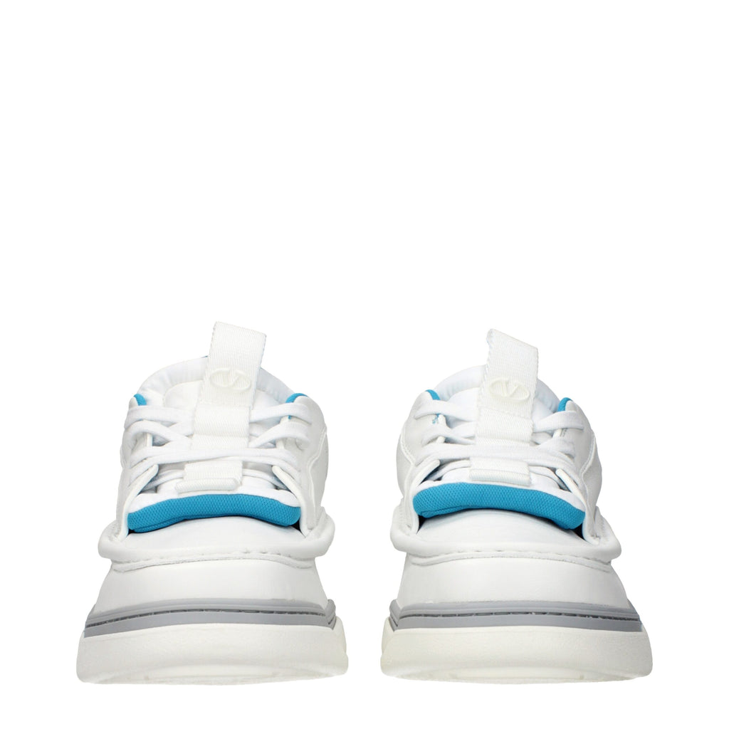 White leather Valentino Garavani low top sneakers with clean design and subtle branding, perfect for casual and stylish outfits.