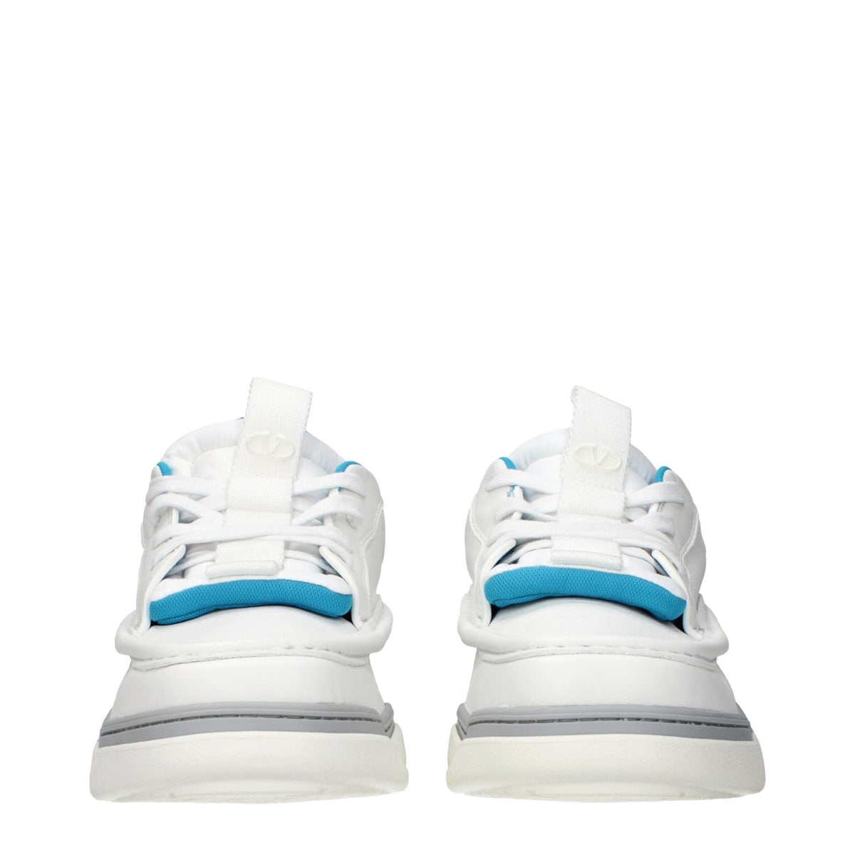 White leather Valentino Garavani low top sneakers with clean design and subtle branding, perfect for casual and stylish outfits.