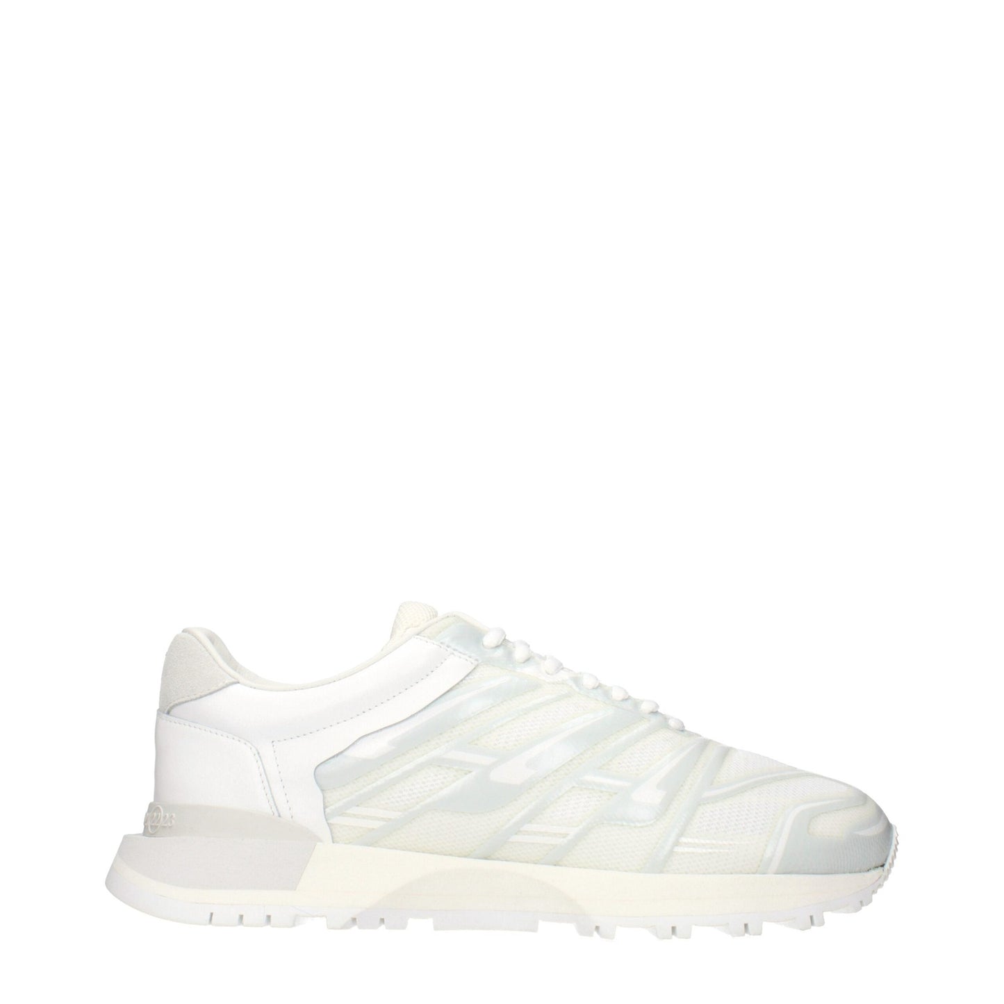 Maison Margiela White Fabric Athletic Sneakers Maison Margiela