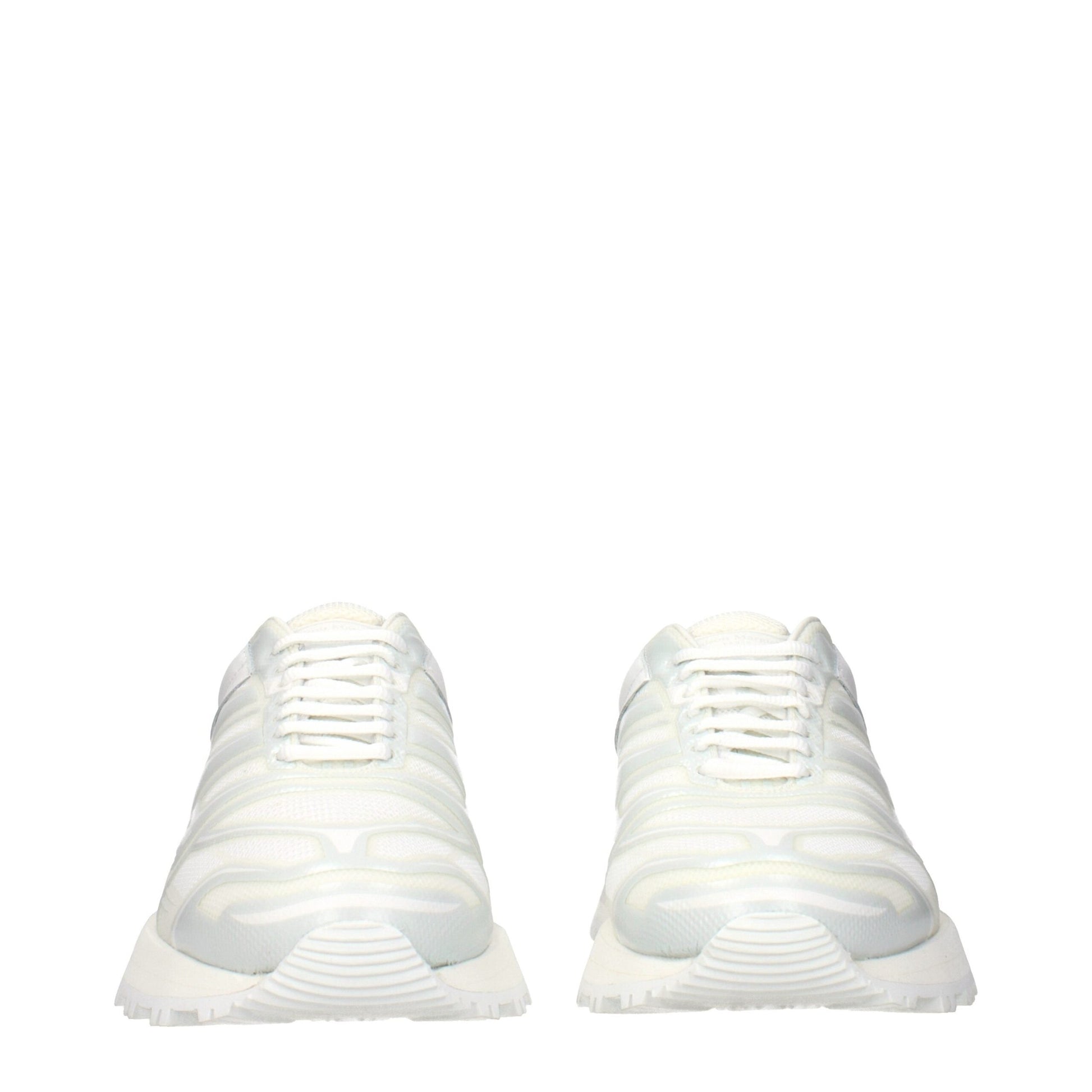 Maison Margiela White Fabric Athletic Sneakers Maison Margiela