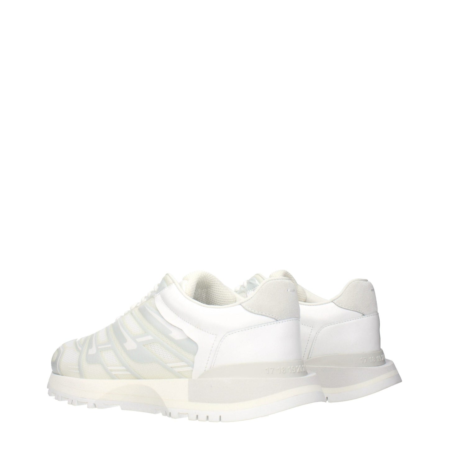 Maison Margiela White Fabric Athletic Sneakers Maison Margiela