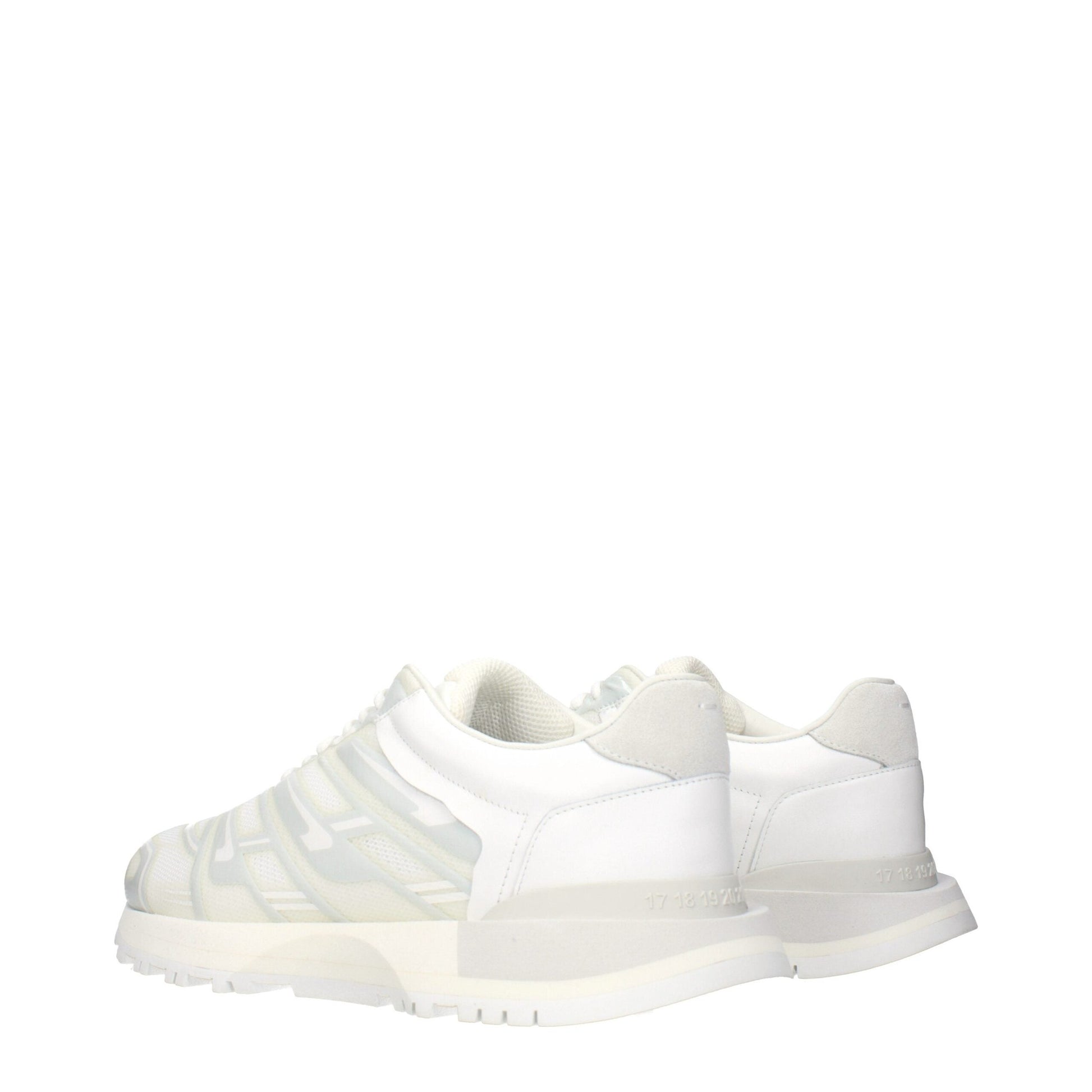 Maison Margiela White Fabric Athletic Sneakers Maison Margiela