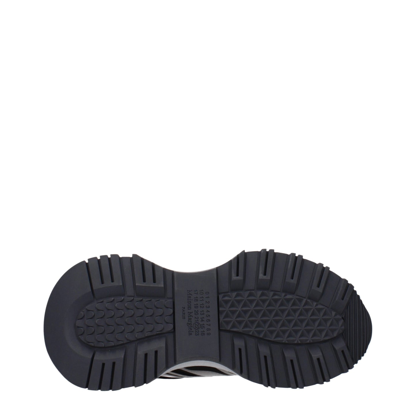 Maison Margiela Black Fabric Athletic Sneakers Maison Margiela
