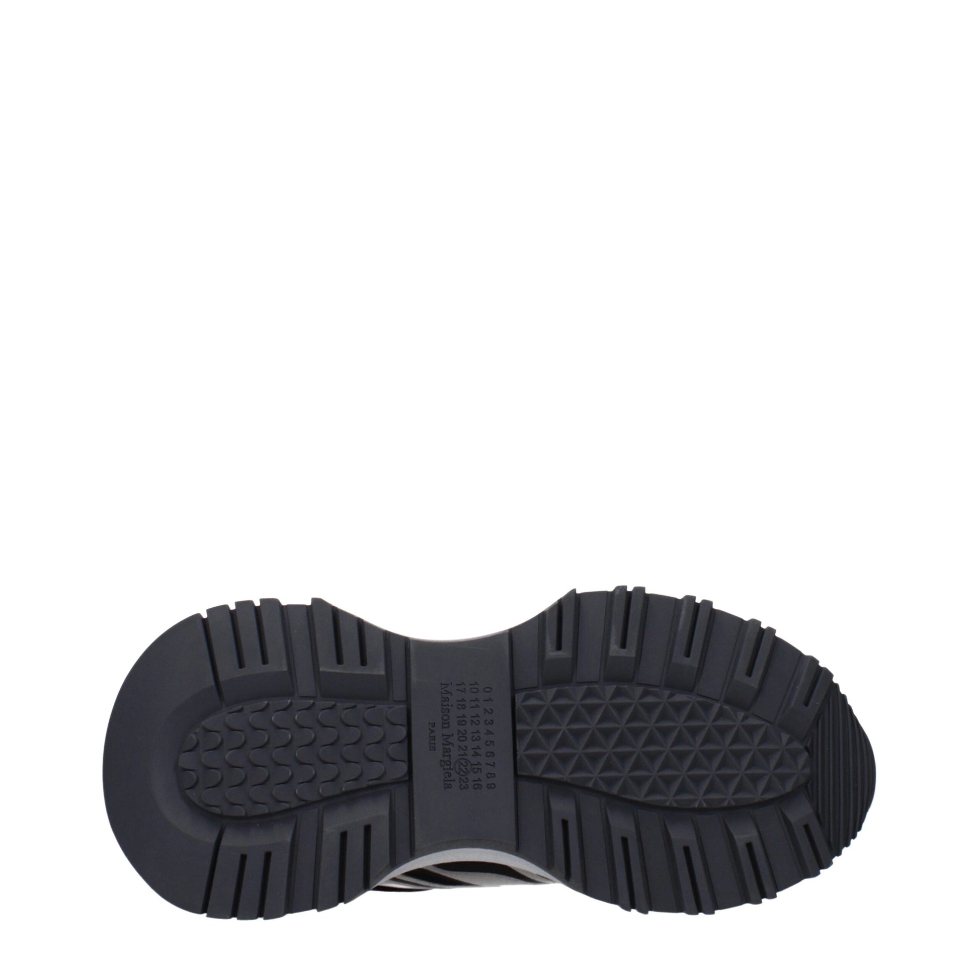 Maison Margiela Black Fabric Athletic Sneakers Maison Margiela