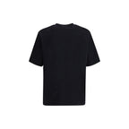 Black cotton T-shirt by Dsquared² featuring a classic crew neck and minimalist design, displayed on a plain background.