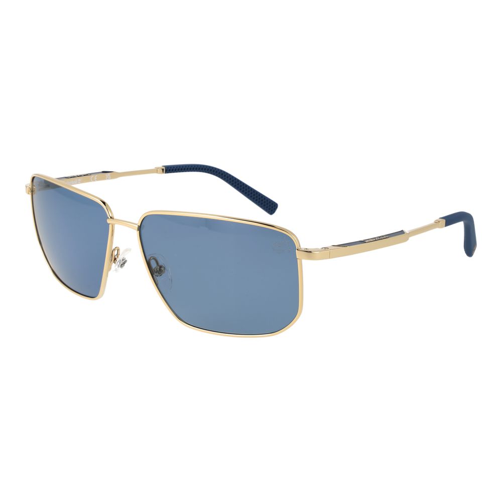 Timberland gold metal sunglasses with sleek frame and tinted lenses, stylish eyewear for sun protection and fashion.