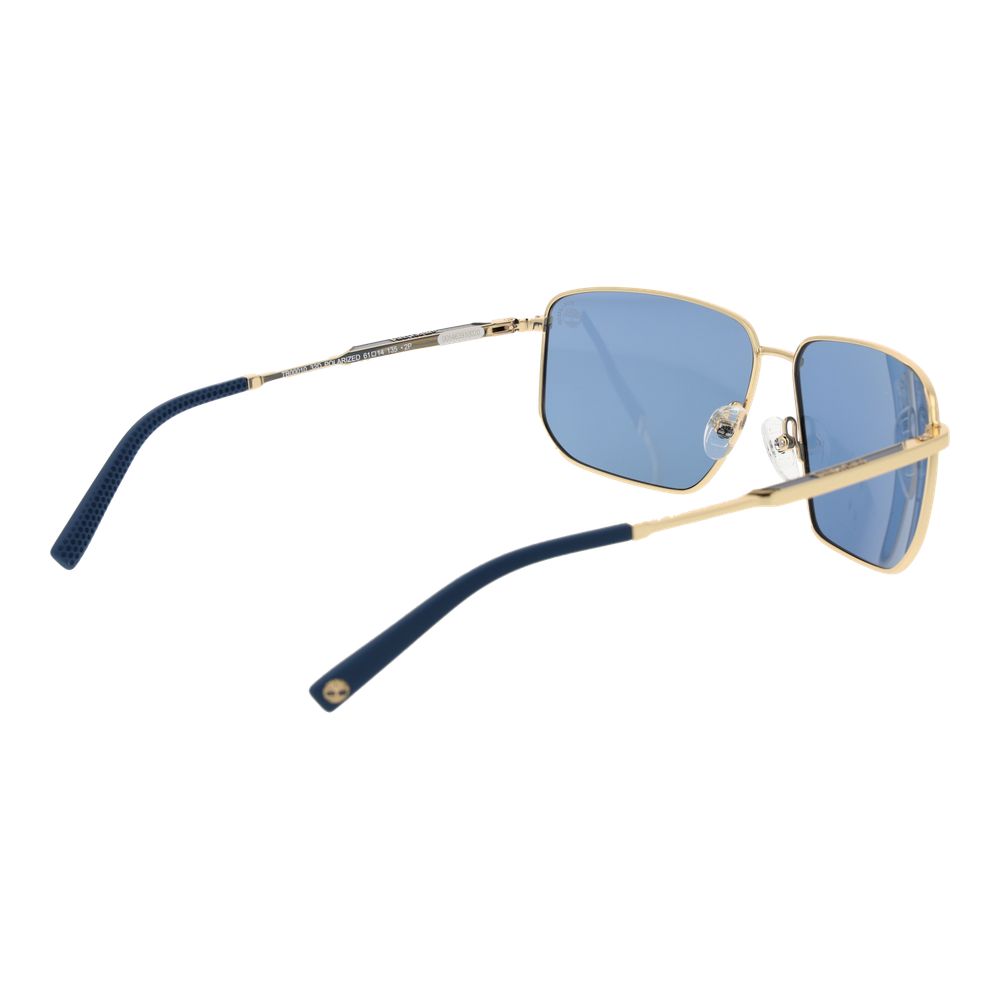 Timberland gold metal sunglasses with sleek frame and dark tinted lenses, stylish eyewear for outdoor protection.