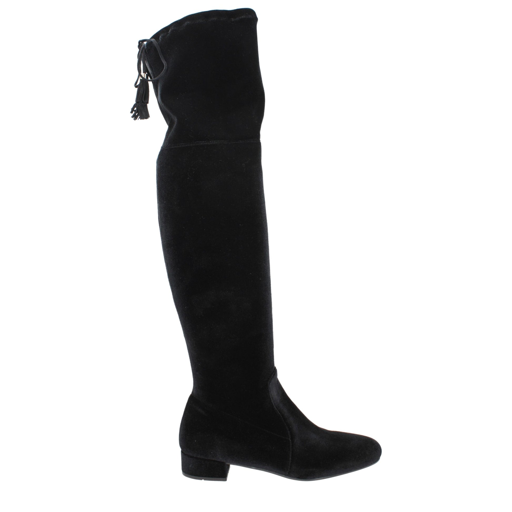 Prada Black Velvet Over The Knee Prada
