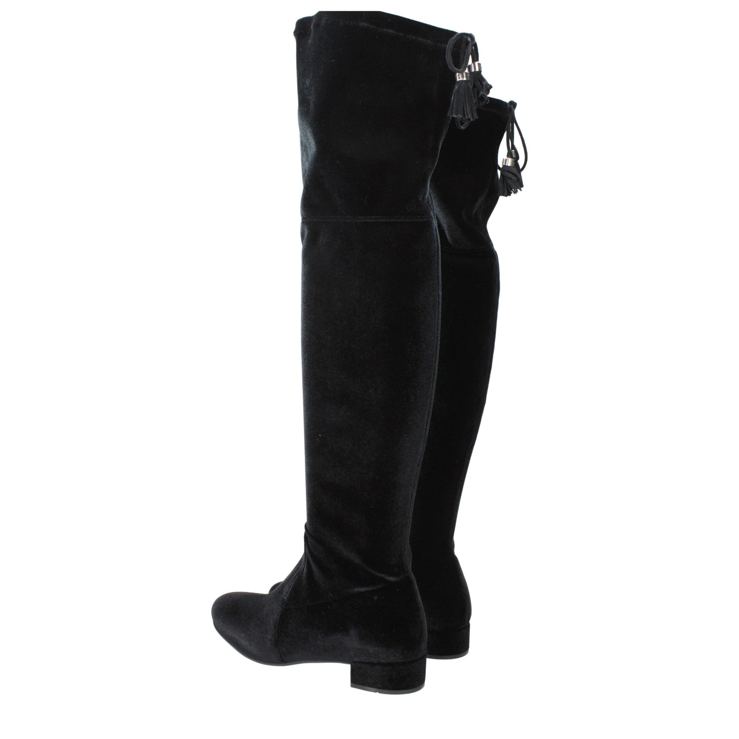 Prada Black Velvet Over The Knee Prada