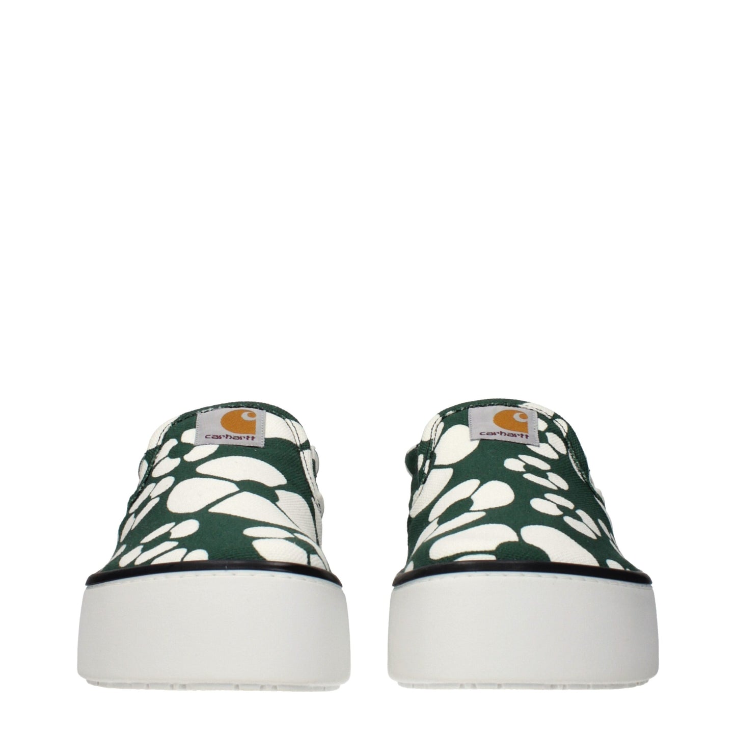 Marni Green Fabric Slip-On Loafers Marni