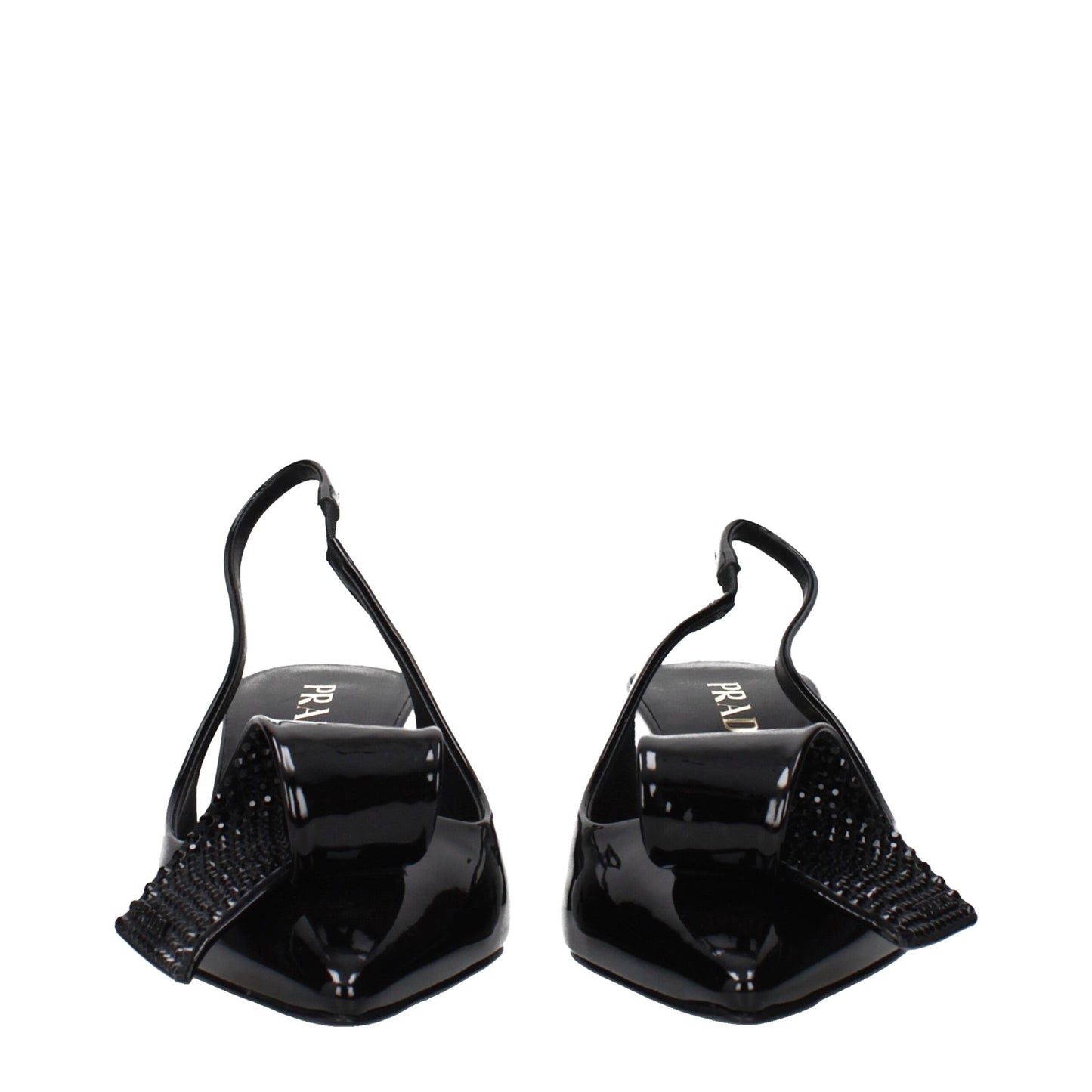 Prada Black Leather Stiletto Heel Sandals Prada