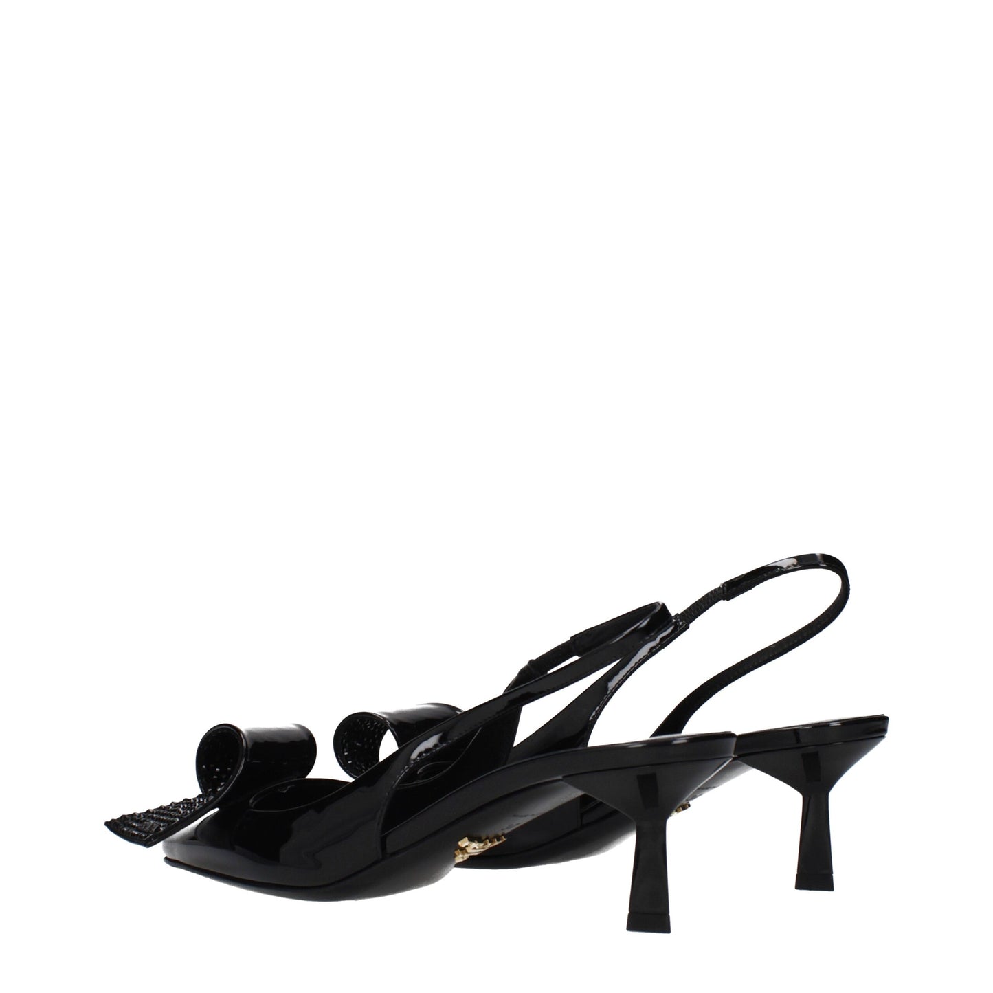 Prada Black Leather Stiletto Heel Sandals Prada