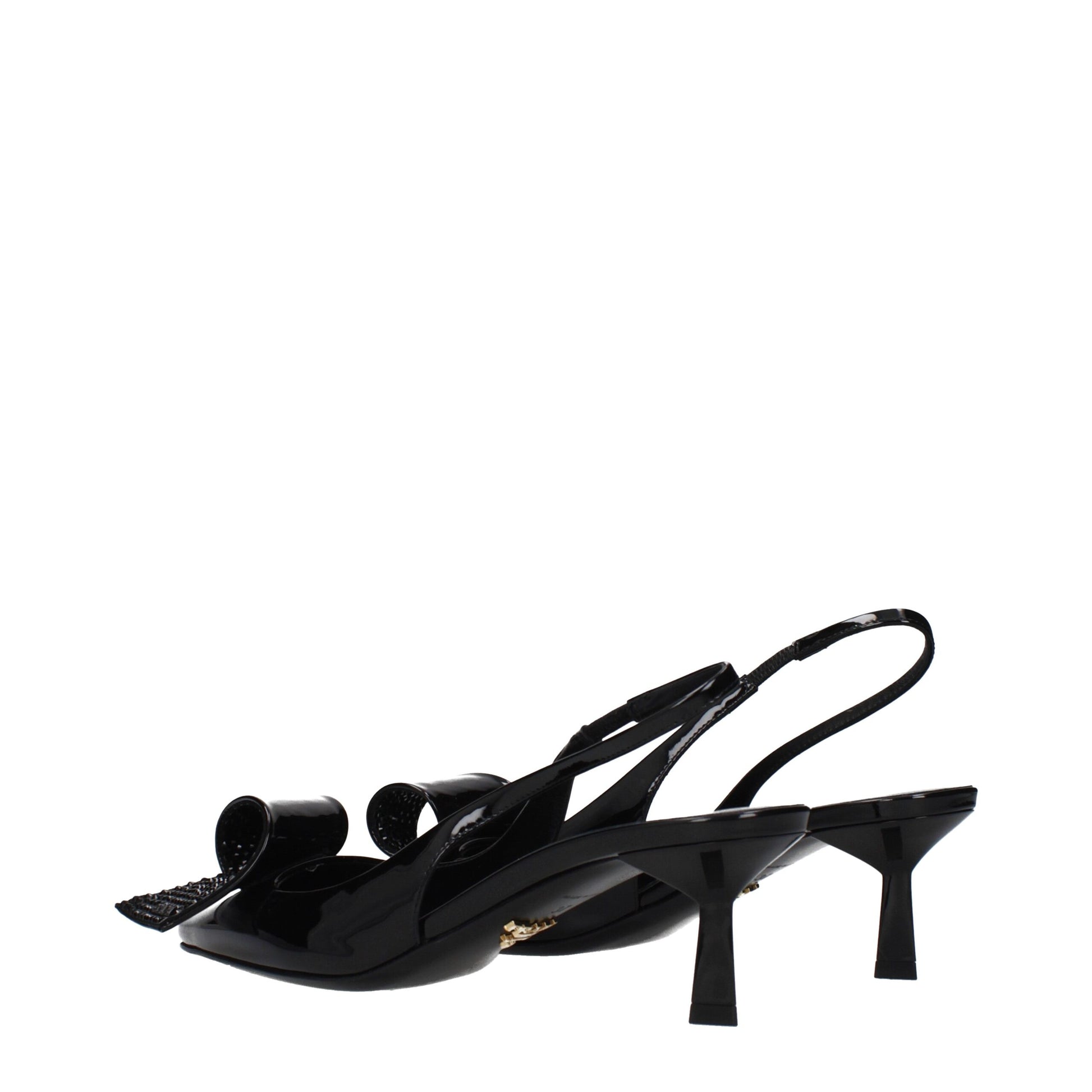 Prada Black Leather Stiletto Heel Sandals Prada