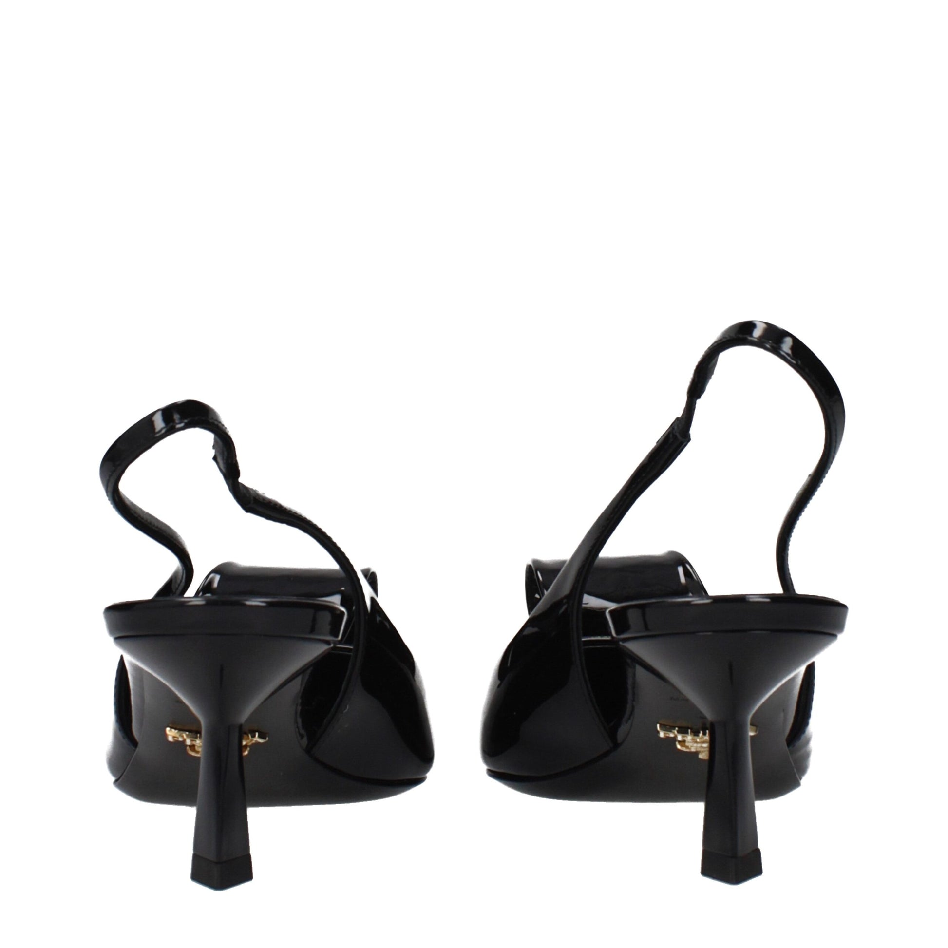 Prada Black Leather Stiletto Heel Sandals Prada