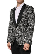 Dolce & Gabbana Black Jazz Club Silk Single Breasted Blazer - Eljoys Fashion 